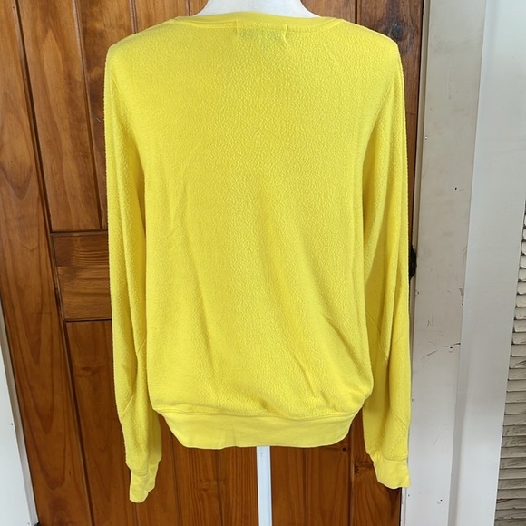 Wildfox Driver Take Me Somewhere Sunny Sweatshirt Yellow Black Small Soft - Picture 3 of 7
